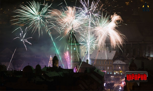 Foc artificii revelion 2014 Brasov Foc artificii revelion 2014 Brasov