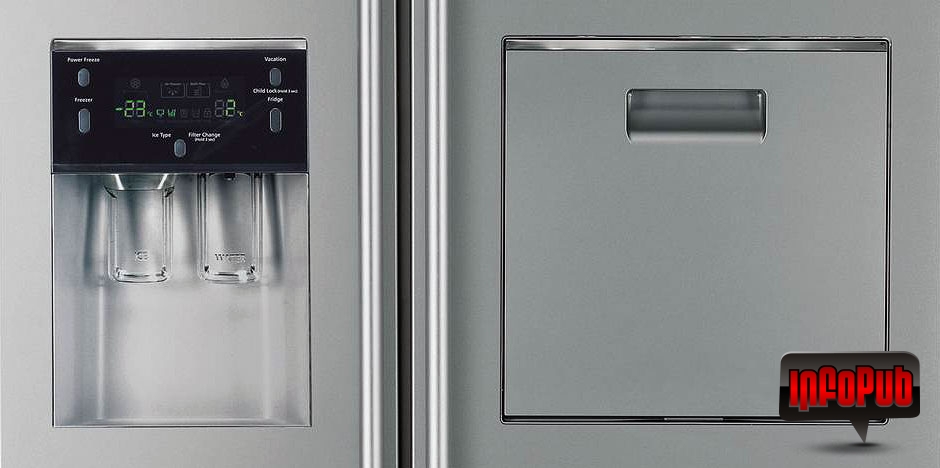 Panou comenzi, dispenser de apa si gheata si usa acces rapid - Samsung RSA1ZTSL1 Panou comenzi, dispenser de apa si gheata si usa acces rapid - Samsung RSA1ZTSL1