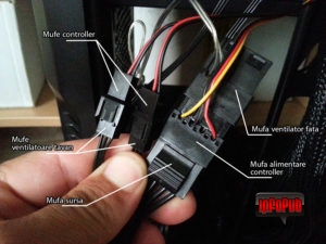 Conectare mufe controller Zalman Z3 Plus Conectare mufe controller Zalman Z3 Plus