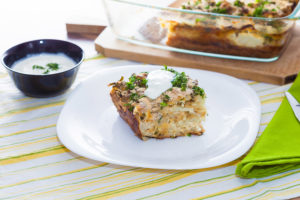 Conopida Gratinata cu Branza si Smantana la Cuptor