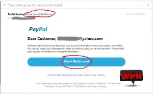 PayPal Cont Blocat - Email PHISHING