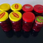 Borcane sticla cu gem vidate