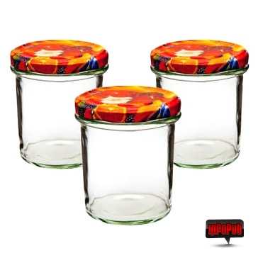 Set borcane sticla pentru dulceata Florentyna Set borcane sticla pentru dulceata Florentyna