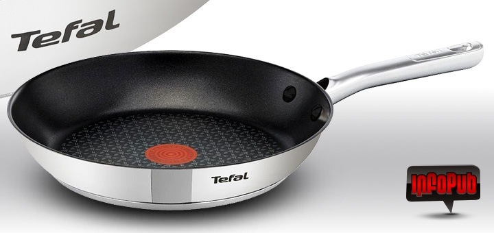 Tigaie Inox Tefal Duetto cu Invelis Antiaderent