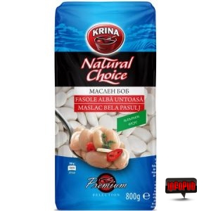 Fasole alba untoasa 800g Krina Fasole alba untoasa 800g Krina