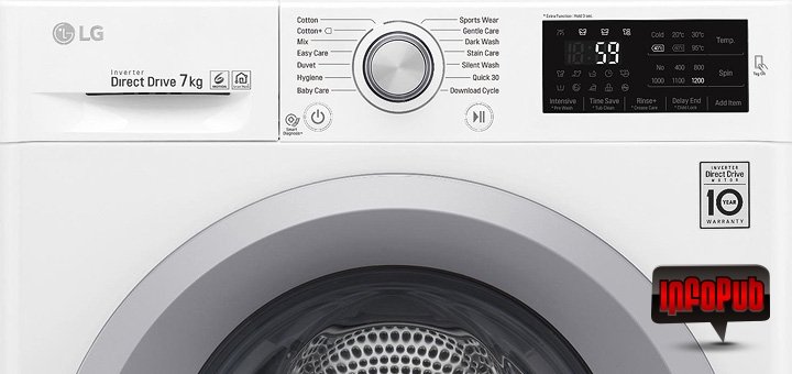 LG Titan C5 F2J5QN4W Masina de Spalat Rufe cu Motor Direct Drive