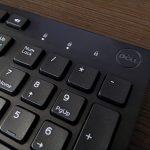 Detaliu Led-uri si Logo - Tastatura Dell KB216