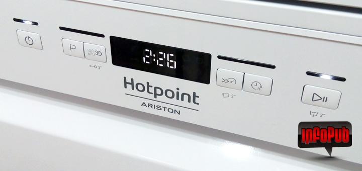 Hotpoint HFO3T222WG Masina de Spalat Vase Independenta
