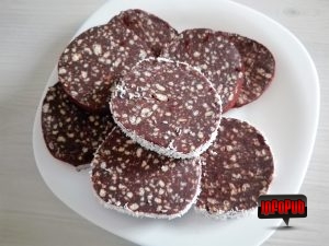Salam de Biscuiti cu Cacao si Cocos Feliat Salam de Biscuiti cu Cacao si Cocos Feliat